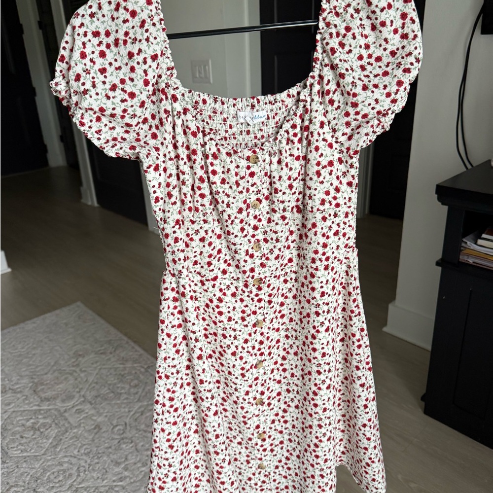 Floral Puff Sleeve Dress